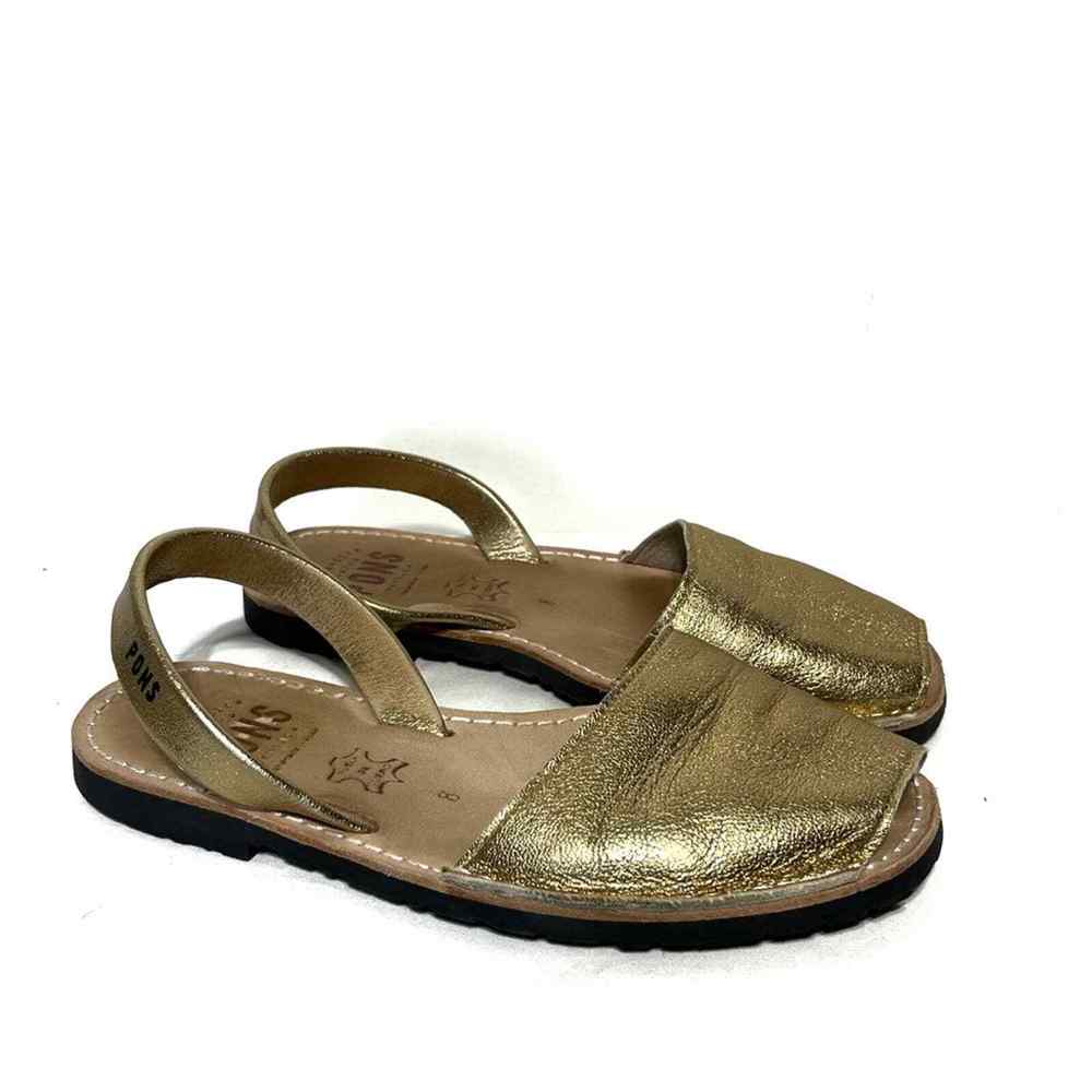 Avarcas Pons Classic in Metallic Size 8